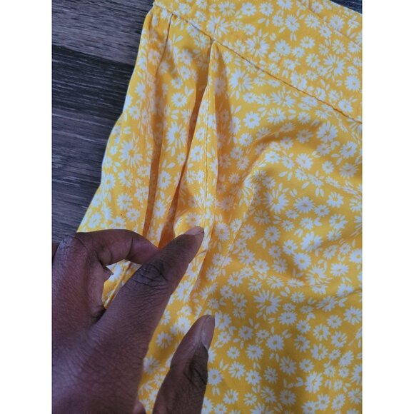 Ripskirt Hawaiian Wrap Skirt Floral Aloha Yellow Women Adjustable Waist M/L - Picture 3 of 12